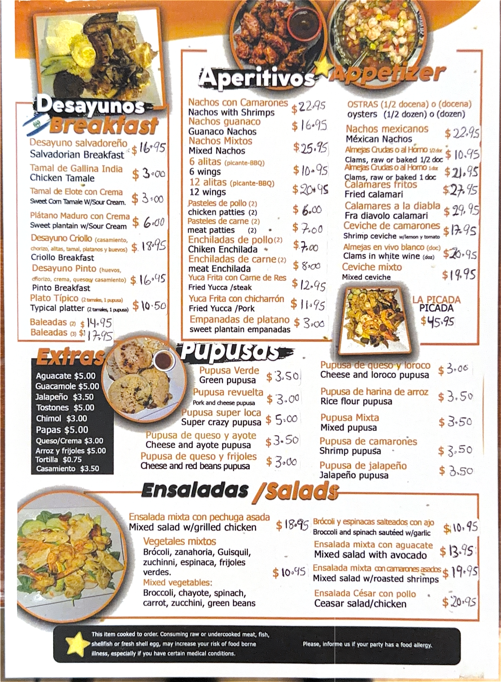Rincon Guanaco Menu page 2