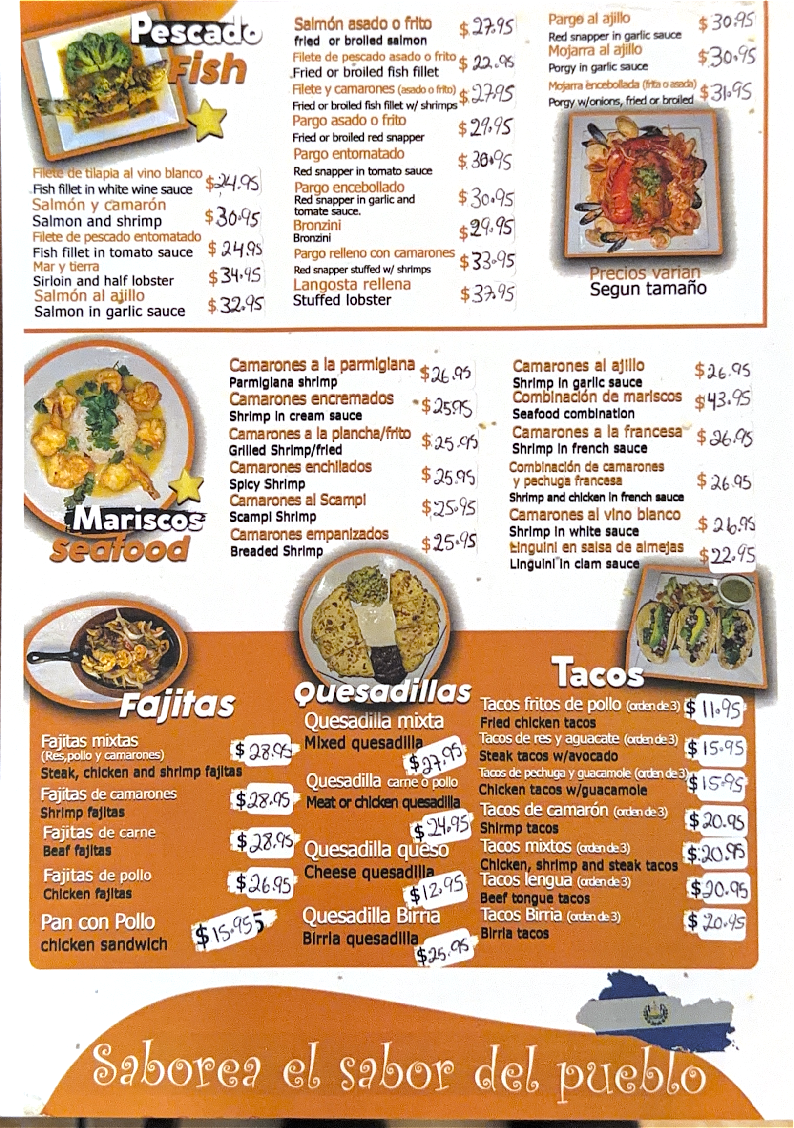 Rincon Guanaco Menu page 4